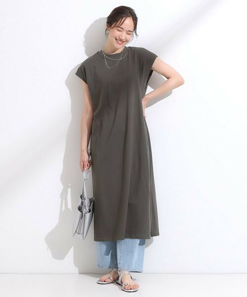 SHOO・LA・RUE / シューラルー ミニ丈・ひざ丈ワンピース | 【2点セット】クロシェ編みレースベスト＋Tシャツワンピースセット | 詳細10