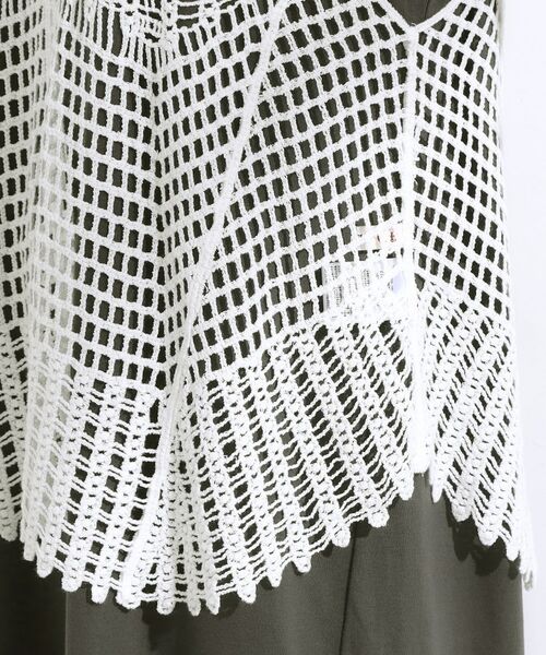 SHOO・LA・RUE / シューラルー ミニ丈・ひざ丈ワンピース | 【2点セット】クロシェ編みレースベスト＋Tシャツワンピースセット | 詳細21