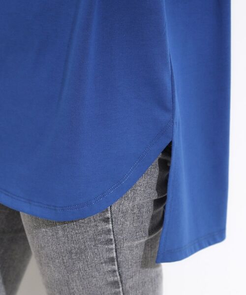 SHOO・LA・RUE / シューラルー チュニック | 【汗ジミ軽減/ひんやり/UV】大人のヘルシーな着こなしに タックノースリーブチュニック | 詳細18