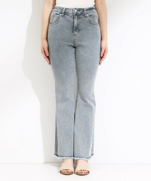 SHOO・LA・RUE / シューラルー デニムパンツ | 【ひんやり/S-LL】ストレッチフレアデニム | 詳細9