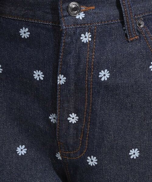 SHOO・LA・RUE / シューラルー デニムパンツ | 【S-LL】周りと差がつく デイジー柄デニムワイドパンツ | 詳細4