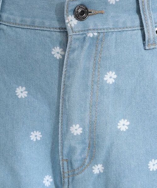 SHOO・LA・RUE / シューラルー デニムパンツ | 【S-LL】周りと差がつく デイジー柄デニムワイドパンツ | 詳細8