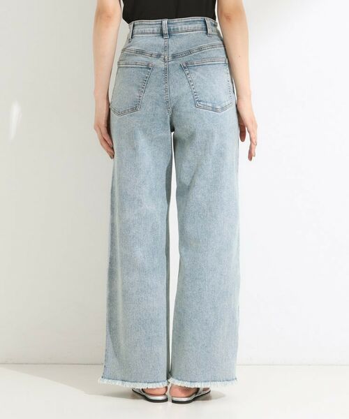 SHOO・LA・RUE / シューラルー デニムパンツ | 【S-LL/裏ひんやり/ストレッチ】ワイドストレートデニムパンツ | 詳細11