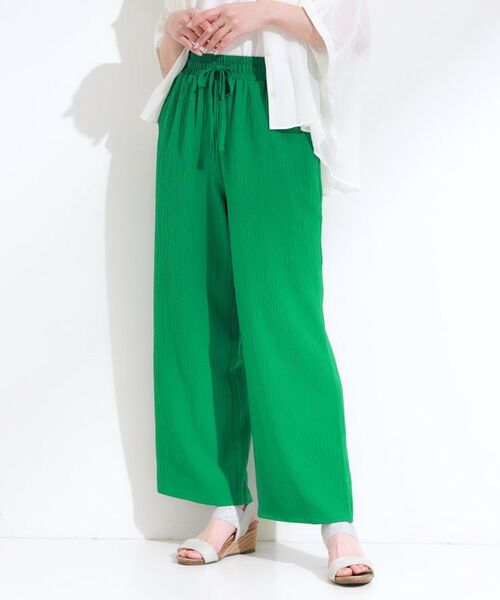 SHOO・LA・RUE / シューラルー パンツ | 【S-LL/セットアップ可】リラックスカジュアルに ぽこぽこイージーパンツ | 詳細12