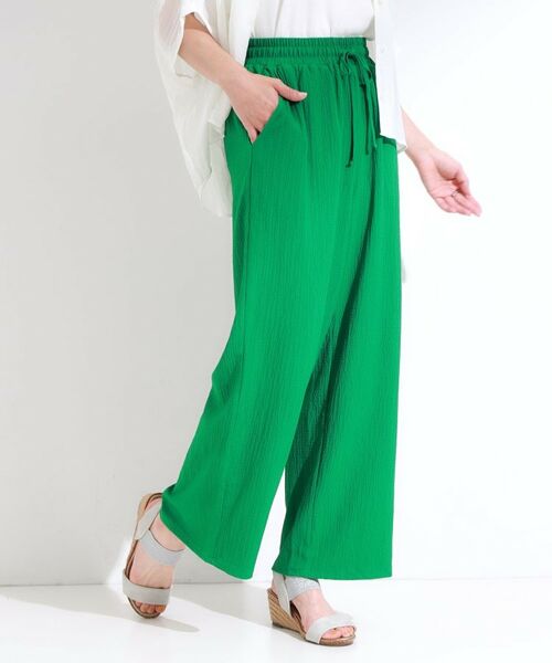 SHOO・LA・RUE / シューラルー パンツ | 【S-LL/セットアップ可】リラックスカジュアルに ぽこぽこイージーパンツ | 詳細13