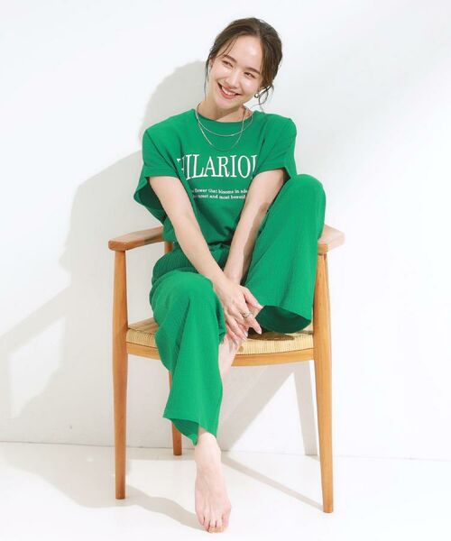 SHOO・LA・RUE / シューラルー パンツ | 【S-LL/セットアップ可】リラックスカジュアルに ぽこぽこイージーパンツ | 詳細15