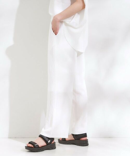 SHOO・LA・RUE / シューラルー パンツ | 【S-LL/セットアップ可】リラックスカジュアルに ぽこぽこイージーパンツ | 詳細2