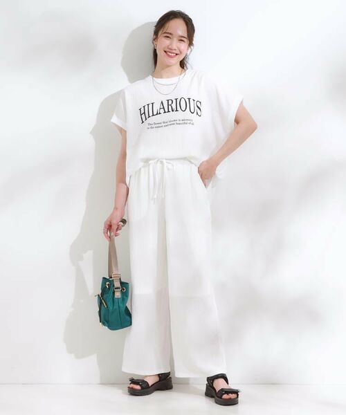 SHOO・LA・RUE / シューラルー パンツ | 【S-LL/セットアップ可】リラックスカジュアルに ぽこぽこイージーパンツ | 詳細4