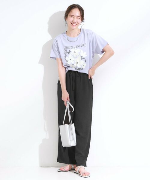 SHOO・LA・RUE / シューラルー パンツ | 【S-LL/セットアップ可】リラックスカジュアルに ぽこぽこイージーパンツ | 詳細8