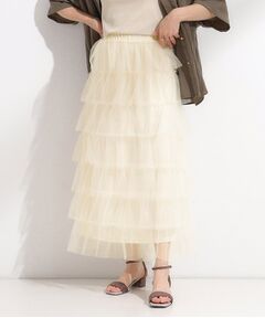 SHOO・LA・RUE / シューラルー ロング・マキシ丈スカート | 【2点セット/S-LL】コーデの主役になる チュールティアードスカート