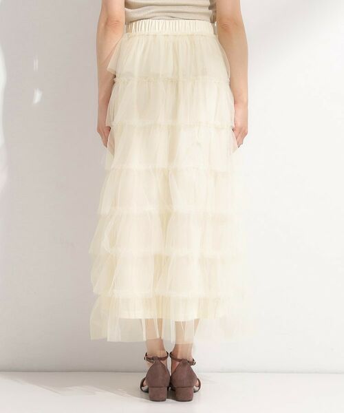 SHOO・LA・RUE / シューラルー ロング・マキシ丈スカート | 【2点セット/S-LL】コーデの主役になる チュールティアードスカート | 詳細16