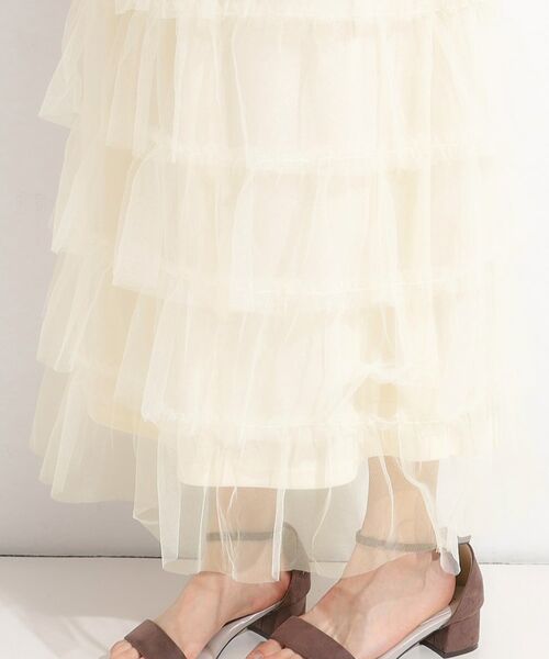 SHOO・LA・RUE / シューラルー ロング・マキシ丈スカート | 【2点セット/S-LL】コーデの主役になる チュールティアードスカート | 詳細19