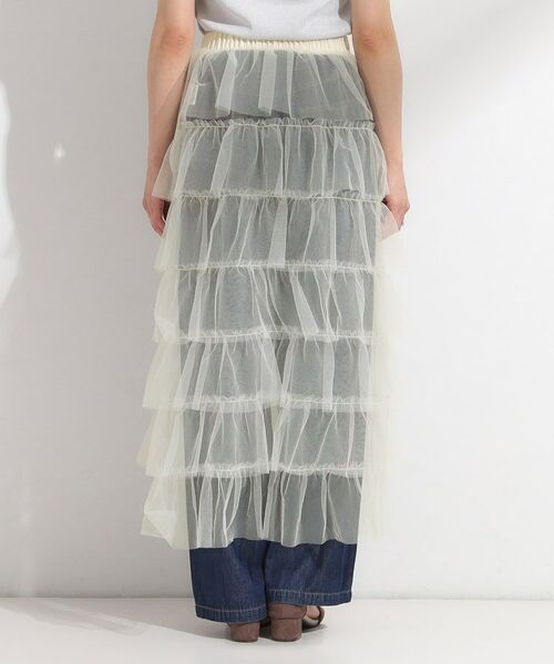 SHOO・LA・RUE / シューラルー ロング・マキシ丈スカート | 【2点セット/S-LL】コーデの主役になる チュールティアードスカート | 詳細22