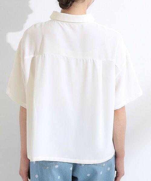 SHOO・LA・RUE / シューラルー シャツ・ブラウス | 【S-LL】一枚でサマ見え チュールドッキングシャツ | 詳細11