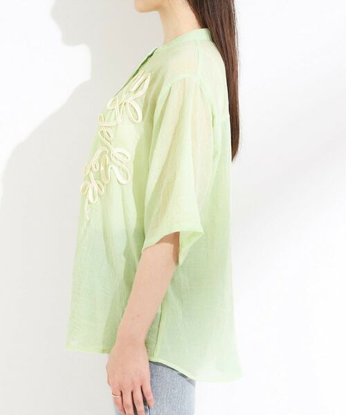 SHOO・LA・RUE / シューラルー シャツ・ブラウス | 【S-LL】一枚で着映え コード刺繍シャツ | 詳細14