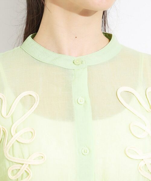 SHOO・LA・RUE / シューラルー シャツ・ブラウス | 【S-LL】一枚で着映え コード刺繍シャツ | 詳細16
