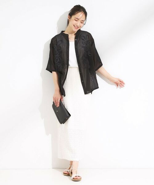 SHOO・LA・RUE / シューラルー シャツ・ブラウス | 【S-LL】一枚で着映え コード刺繍シャツ | 詳細7