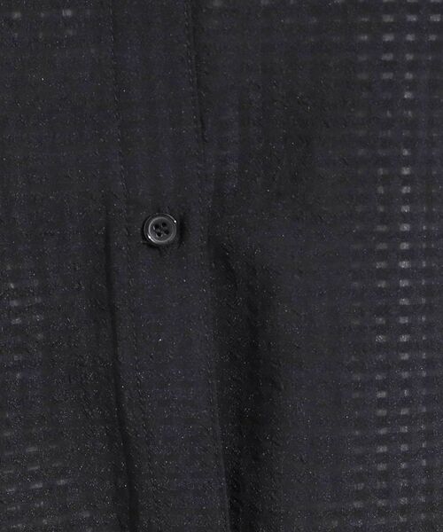 SHOO・LA・RUE / シューラルー シャツ・ブラウス | シルエット変化を楽しめる シアーチェックドロストシャツ | 詳細14