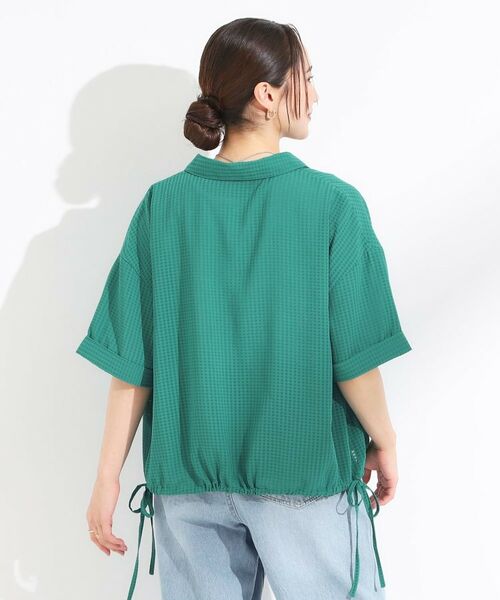 SHOO・LA・RUE / シューラルー シャツ・ブラウス | シルエット変化を楽しめる シアーチェックドロストシャツ | 詳細16