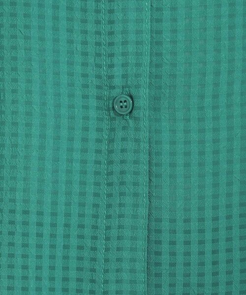 SHOO・LA・RUE / シューラルー シャツ・ブラウス | シルエット変化を楽しめる シアーチェックドロストシャツ | 詳細21