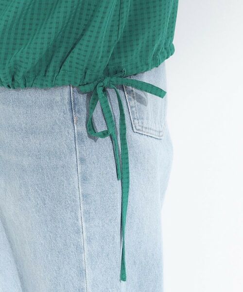 SHOO・LA・RUE / シューラルー シャツ・ブラウス | シルエット変化を楽しめる シアーチェックドロストシャツ | 詳細27