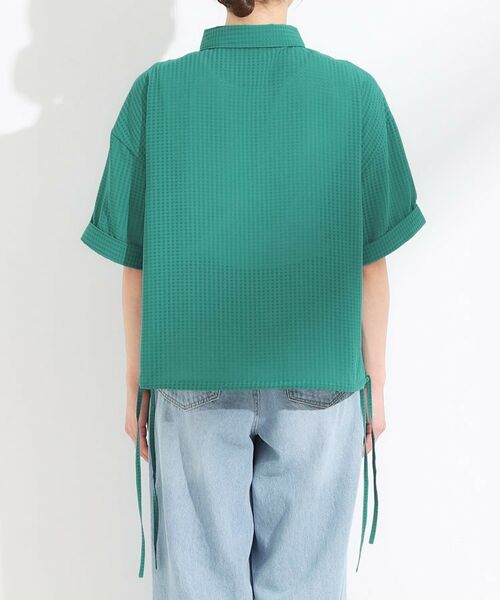 SHOO・LA・RUE / シューラルー シャツ・ブラウス | シルエット変化を楽しめる シアーチェックドロストシャツ | 詳細30