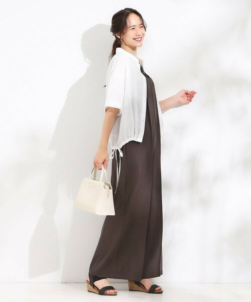 SHOO・LA・RUE / シューラルー シャツ・ブラウス | シルエット変化を楽しめる シアーチェックドロストシャツ | 詳細6