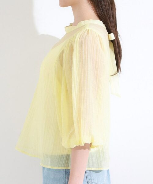 SHOO・LA・RUE / シューラルー シャツ・ブラウス | 【S-LL/前後2WAY】バルーンスリーブが華やか こなれ見えシアーブラウス | 詳細30