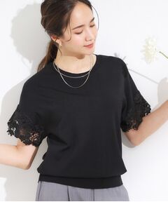 SHOO・LA・RUE / シューラルー ニット・セーター | 【S-LL/ひんやり/UV/】大人上品な お袖レースニット