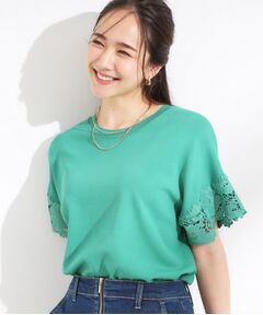 SHOO・LA・RUE / シューラルー ニット・セーター | 【S-LL/ひんやり/UV/】大人上品な お袖レースニット