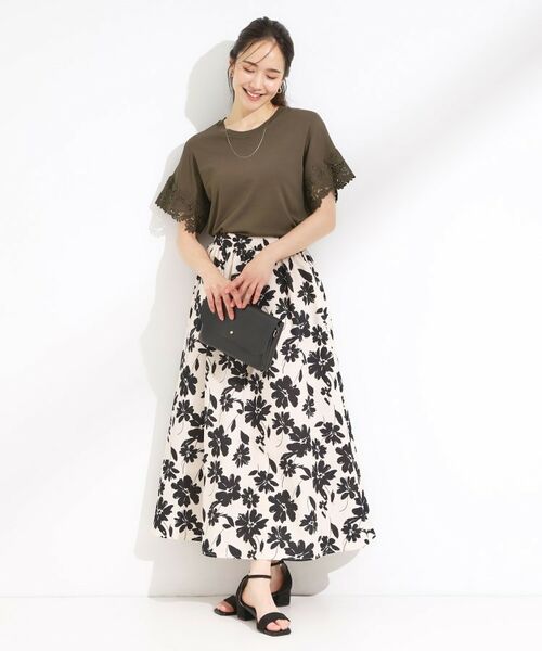 SHOO・LA・RUE / シューラルー ニット・セーター | 【S-LL/ひんやり/UV/】大人上品な お袖レースニット | 詳細11