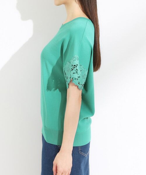 SHOO・LA・RUE / シューラルー ニット・セーター | 【S-LL/ひんやり/UV/】大人上品な お袖レースニット | 詳細18