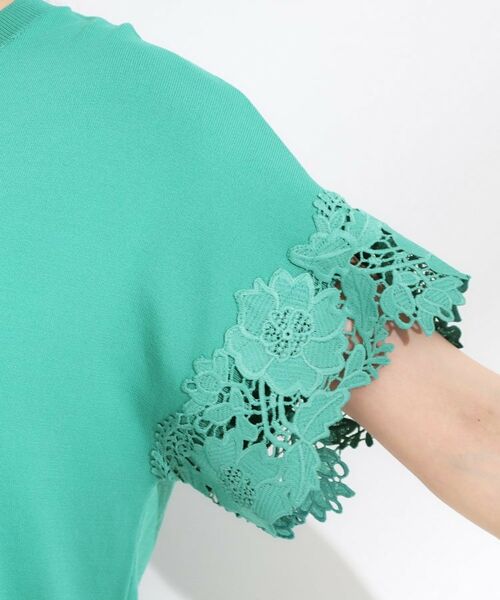 SHOO・LA・RUE / シューラルー ニット・セーター | 【S-LL/ひんやり/UV/】大人上品な お袖レースニット | 詳細21