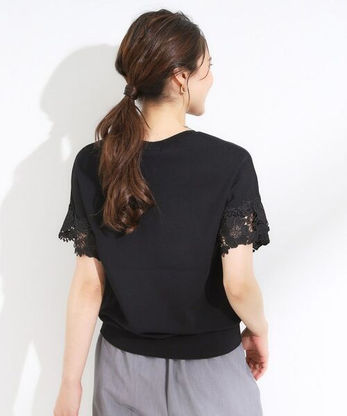 SHOO・LA・RUE / シューラルー ニット・セーター | 【S-LL/ひんやり/UV/】大人上品な お袖レースニット | 詳細6