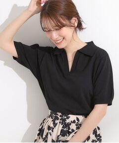 SHOO・LA・RUE / シューラルー ニット・セーター | 【S-LL/洗える】大人の抜け感 スキッパーニット