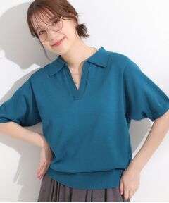 SHOO・LA・RUE / シューラルー ニット・セーター | 【S-LL/洗える】大人の抜け感 スキッパーニット