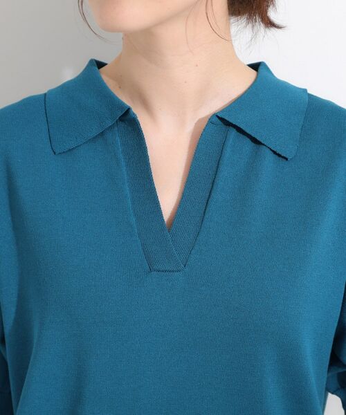 SHOO・LA・RUE / シューラルー ニット・セーター | 【S-LL/洗える】大人の抜け感 スキッパーニット | 詳細15