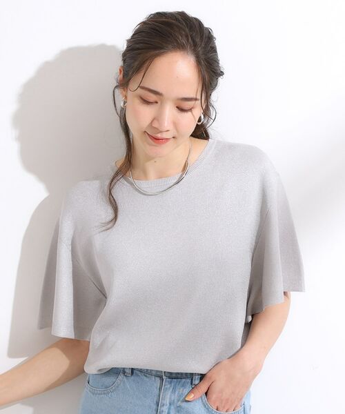 SHOO・LA・RUE / シューラルー ニット・セーター | 【ひんやり/S-LL】女性らしさ溢れる フレアスリーブニット | 詳細1