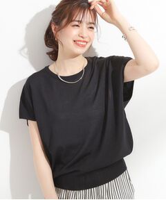 SHOO・LA・RUE / シューラルー ニット・セーター | 【ひんやり/S-LL】さらさらな肌触りが心地よい フレンチスリーブニット