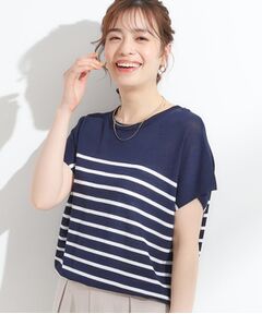 SHOO・LA・RUE / シューラルー ニット・セーター | 【ひんやり/S-LL】さらさらな肌触りが心地よい フレンチスリーブニット