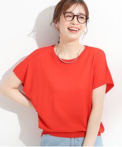 SHOO・LA・RUE / シューラルー ニット・セーター | 【ひんやり/S-LL】さらさらな肌触りが心地よい フレンチスリーブニット