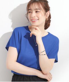 SHOO・LA・RUE / シューラルー ニット・セーター | 【ひんやり/S-LL】さらさらな肌触りが心地よい フレンチスリーブニット