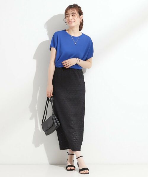 SHOO・LA・RUE / シューラルー ニット・セーター | 【ひんやり/S-LL】さらさらな肌触りが心地よい フレンチスリーブニット | 詳細11