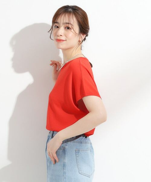 SHOO・LA・RUE / シューラルー ニット・セーター | 【ひんやり/S-LL】さらさらな肌触りが心地よい フレンチスリーブニット | 詳細14