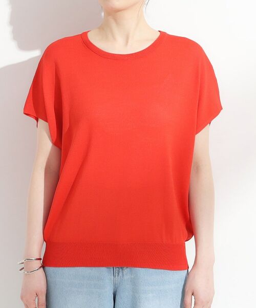 SHOO・LA・RUE / シューラルー ニット・セーター | 【ひんやり/S-LL】さらさらな肌触りが心地よい フレンチスリーブニット | 詳細17