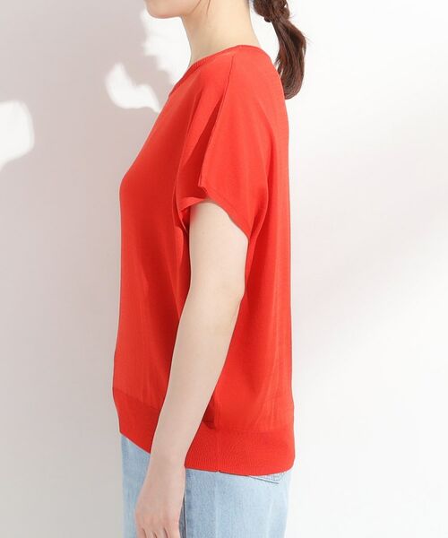 SHOO・LA・RUE / シューラルー ニット・セーター | 【ひんやり/S-LL】さらさらな肌触りが心地よい フレンチスリーブニット | 詳細18