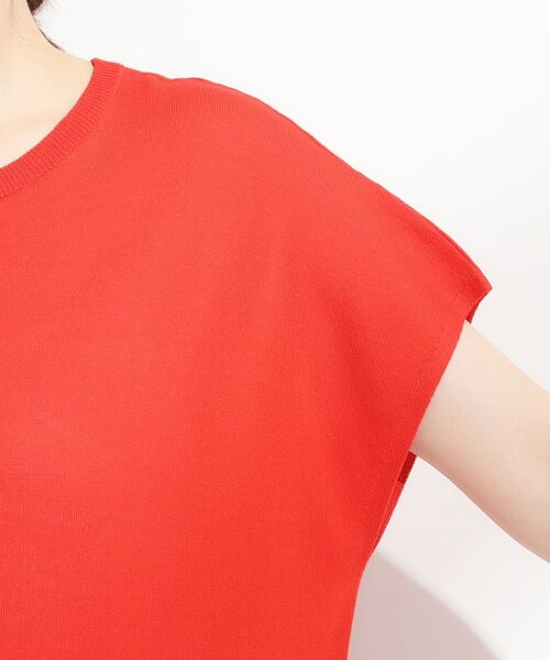 SHOO・LA・RUE / シューラルー ニット・セーター | 【ひんやり/S-LL】さらさらな肌触りが心地よい フレンチスリーブニット | 詳細21