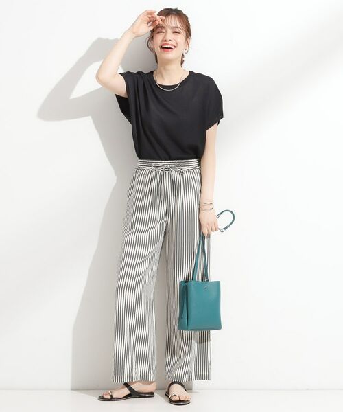 SHOO・LA・RUE / シューラルー ニット・セーター | 【ひんやり/S-LL】さらさらな肌触りが心地よい フレンチスリーブニット | 詳細7