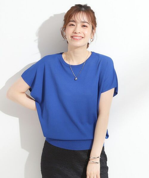 SHOO・LA・RUE / シューラルー ニット・セーター | 【ひんやり/S-LL】さらさらな肌触りが心地よい フレンチスリーブニット | 詳細9