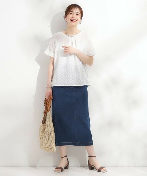 SHOO・LA・RUE / シューラルー カットソー | 【S-LL】大人の上品な甘さ 刺繍レース切り替えトップス | 詳細11